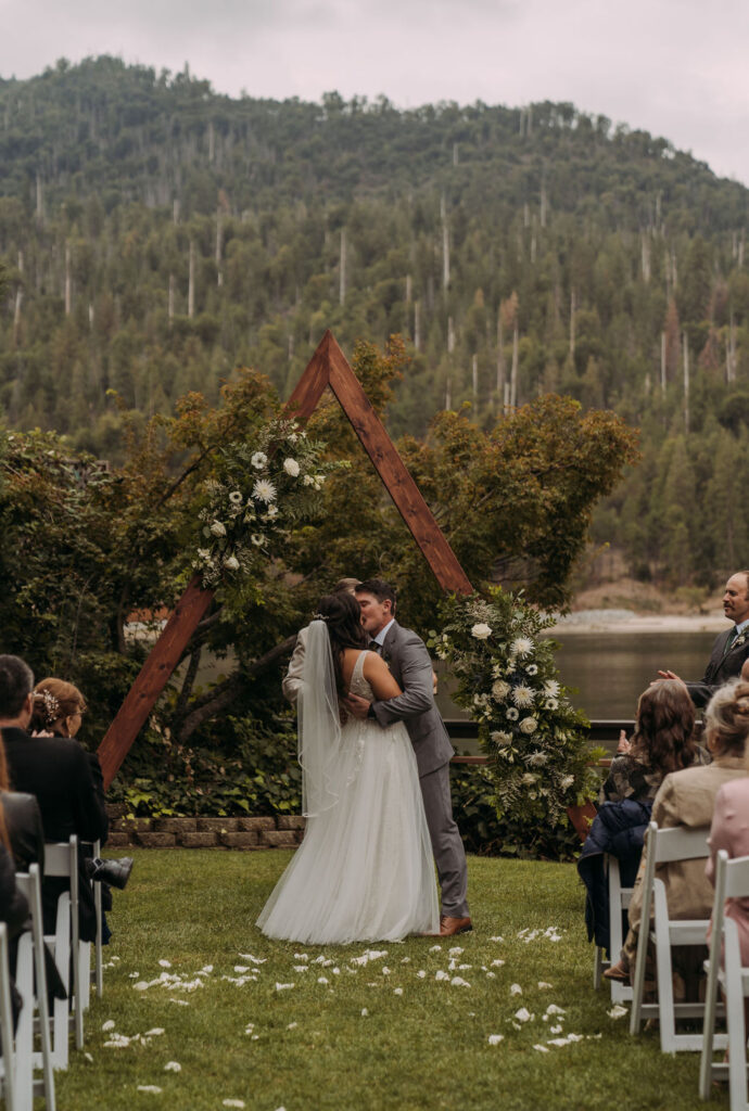 romantic outdoor wedding ceremony