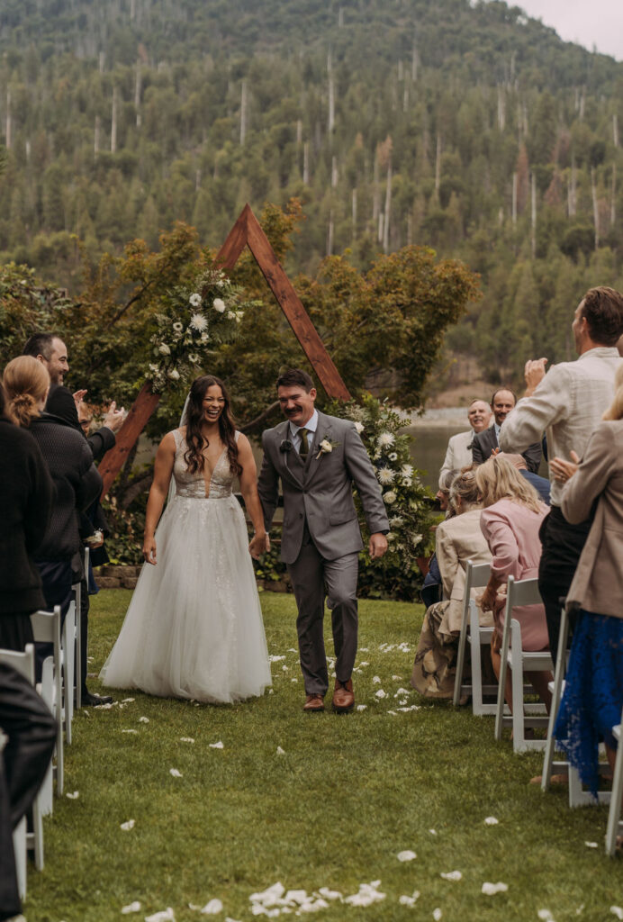 romantic outdoor wedding ceremony