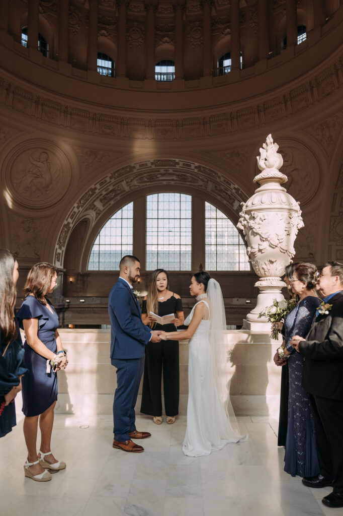 San Francisco city hall elopement ceremony